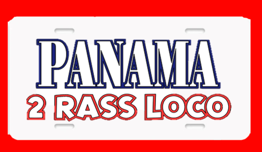 Panama 2 Rass Loco License Plate