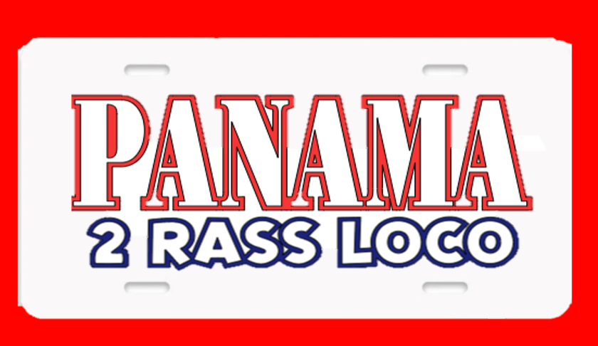 Panama 2 Rass Loco License Plate
