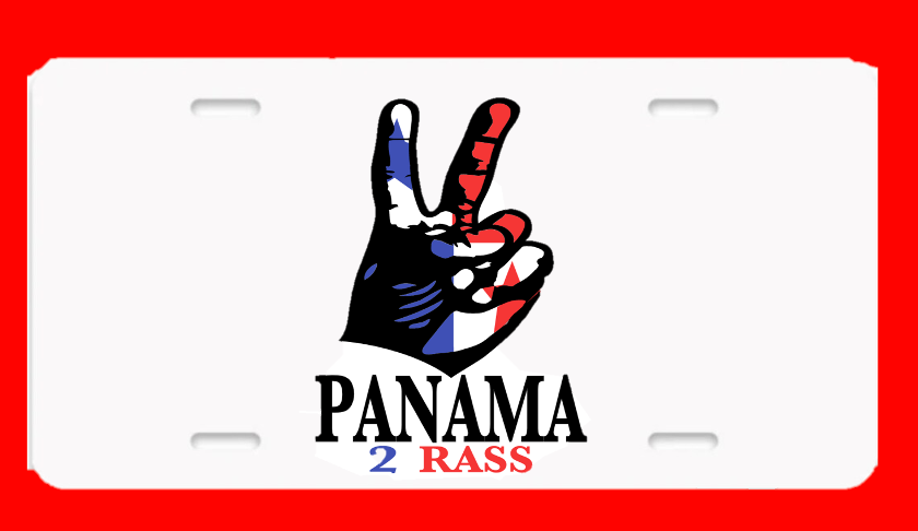Panama 2 Rass Loco License Plate