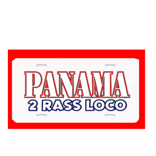 Panama 2 Rass Loco  License Plate