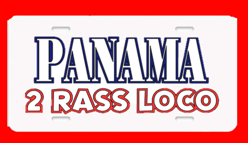 Panama 2 Rass Loco  License Plate